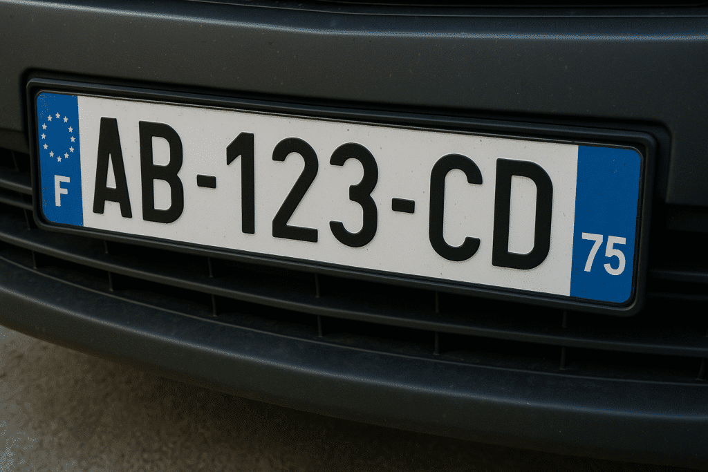 derni&egrave;re plaque d'immatriculation attribu&eacute;e